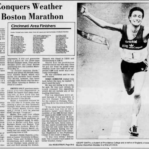 I Ran the Boston Marathon 41 Years Ago Today