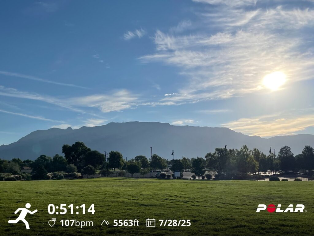 Training Log - Week of July 28th, 2025