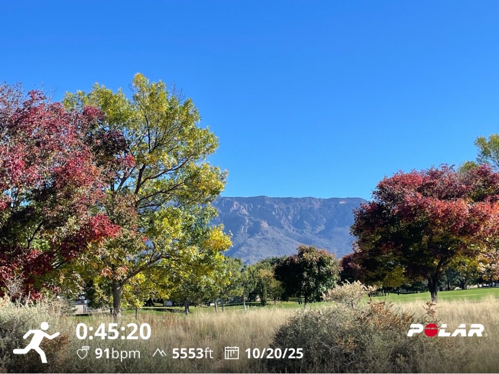 Training Log for the Week of October 20th 2025