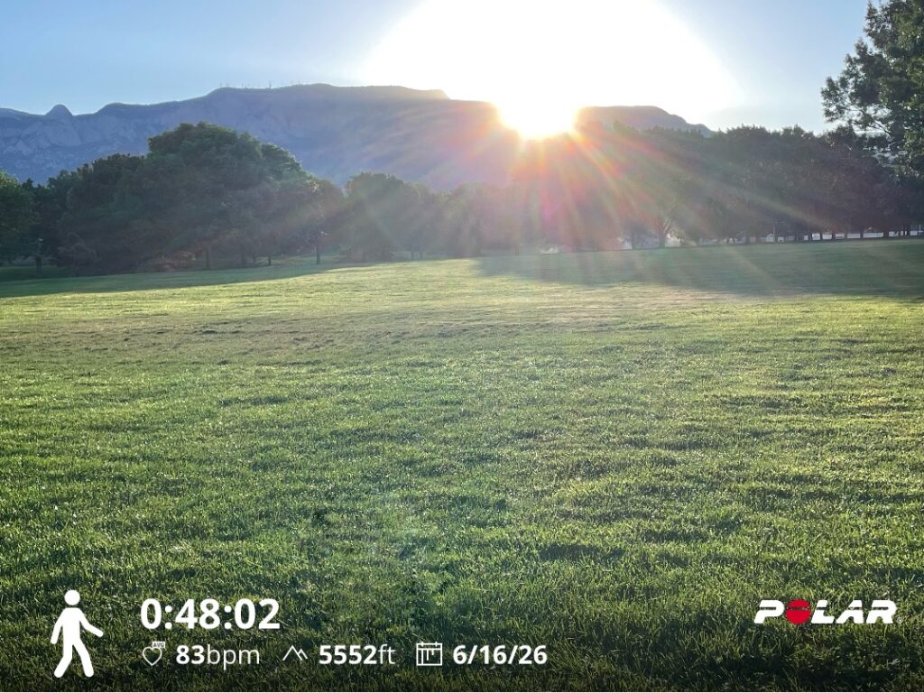 Sunrise Walk with Maggie