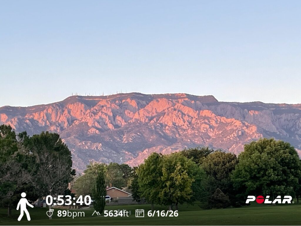 The Sunset Giving the Sandias Their Watermelon (Sandia in Spanish) Name