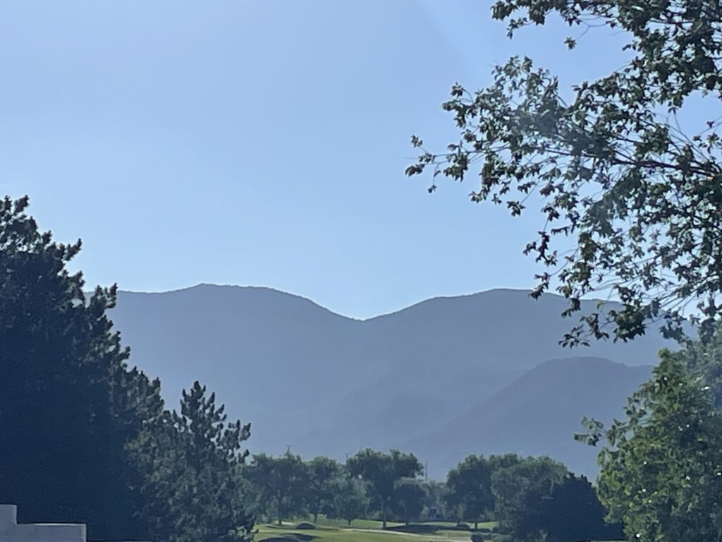 Wildfire Smoke on the Sandia Mountains