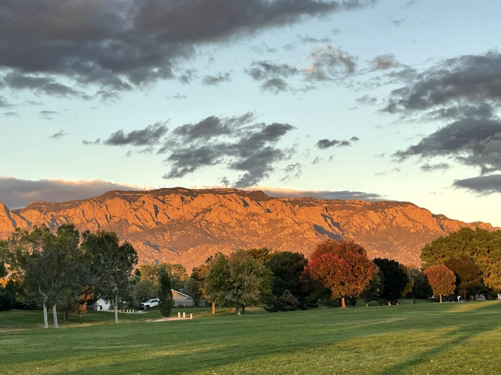 Sunset on the Sandia Mountains