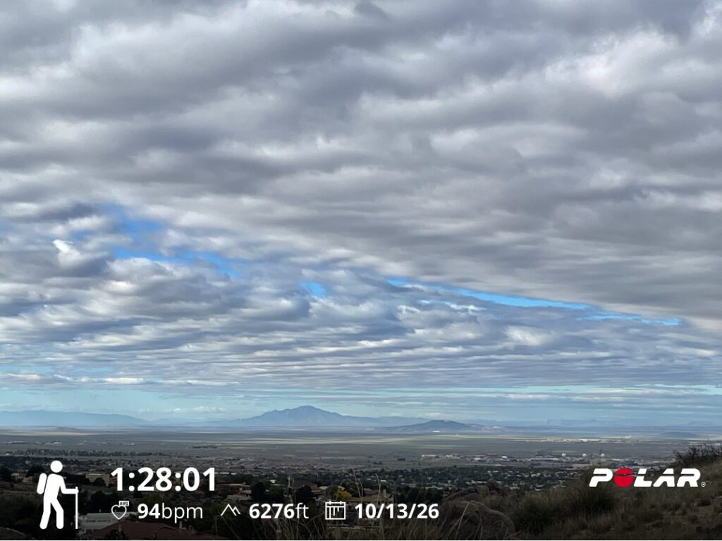Ladron Peak and a 100,000 year old volcano to the west