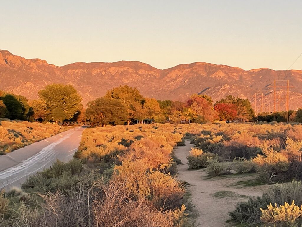 Sunset on the Sandias